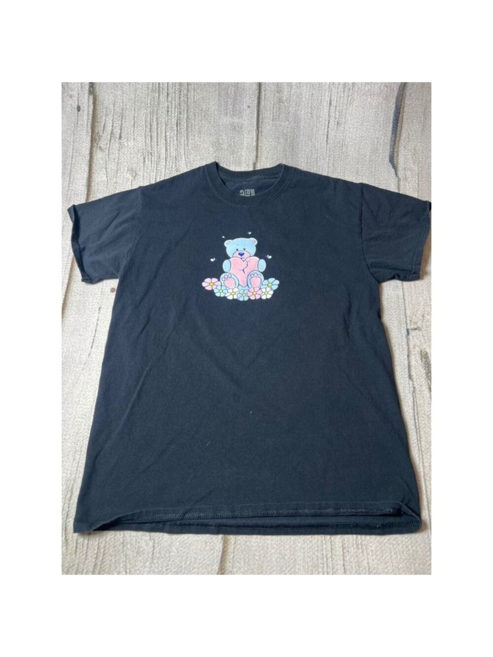 ALAB T-Shirt Womens Medium Black Don't Play‎ With Me Bear Graphic Tee Streetwear